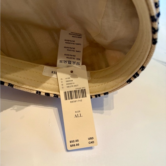 NWT Anthropologie Striped Hat - Picture 6 of 6